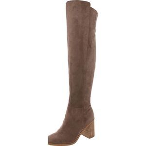 DV By Dolce Vita Womens Finnegan Taupe Pull-On Over-The-Knee Boots Shoes New